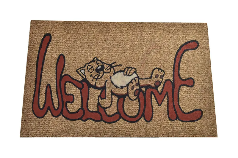 Dørmatte Welcome Cat, Flerfarget