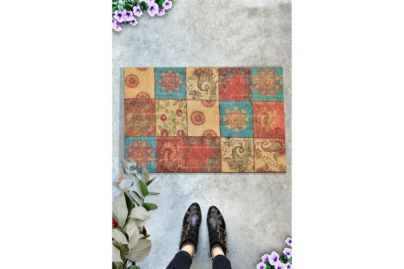 Dørmatte Wonder - Flerfarget - Tekstiler & tepper - Teppe & matte - Utendørs tepper - Dørmatte og entrématte