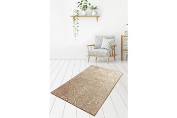 Hall Matte Anna - Beige (60 x 140) - Beige / Fløyel - Tekstiler & tepper - Teppe & matte - Utendørs tepper - Dørmatte og entrématte