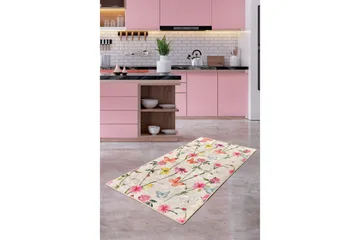 Hall Matte Butterfly (80 x 200) - Flerfarget/Fløyel - Tekstiler & tepper - Teppe & matte - Utendørs tepper - Dørmatte og entrématte