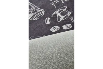 Hall Matte Cappuccino - Svart (60 x 140) - Svart / Fløyel - Tekstiler & tepper - Teppe & matte - Utendørs tepper - Dørmatte og entrématte