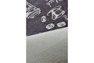 Hall Matte Cappuccino - Svart (80 x 200) - Svart / Fløyel - Tekstiler & tepper - Teppe & matte - Utendørs tepper - Dørmatte og entrématte