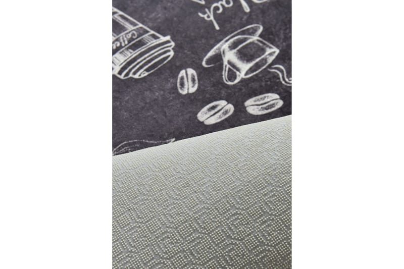 Hall Matte Cappuccino - Svart (80 x 200) - Svart / Fløyel - Tekstiler & tepper - Teppe & matte - Utendørs tepper - Dørmatte og entrématte