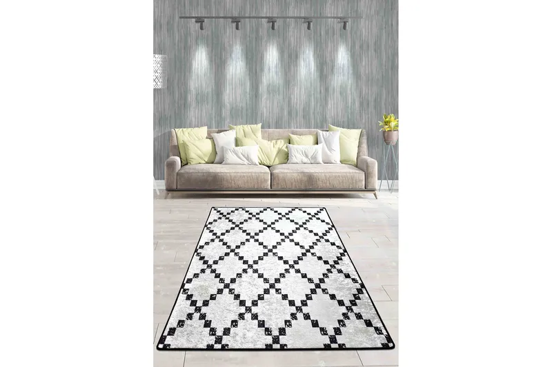 Hall Matte Class DJT (80 x 200), Hvit/Svart/Fløyel