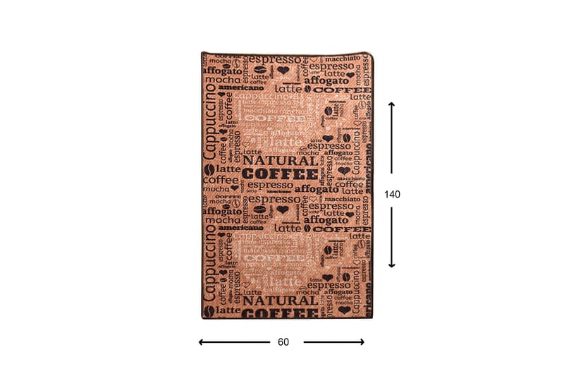 Hall Matte Fincan - Caramel (60 x 140) - Flerfarget/Fløyel - Tekstiler & tepper - Teppe & matte - Utendørs tepper - Dørmatte og entrématte