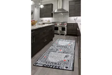 Hall Matte Fincan - Grå (80 x 200) - Grå / Fløyel - Tekstiler & tepper - Teppe & matte - Utendørs tepper - Dørmatte og entrématte