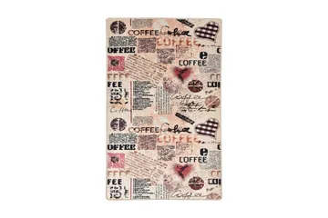 Hall Matte Kaffe (80 x 200) - Flerfarget/Fløyel - Tekstiler & tepper - Teppe & matte - Utendørs tepper - Dørmatte og entrématte