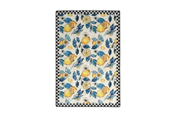 Hall Matte Lemon (80 x 200) - Flerfarget/Fløyel - Tekstiler & tepper - Teppe & matte - Utendørs tepper - D ørmatte og entrématte