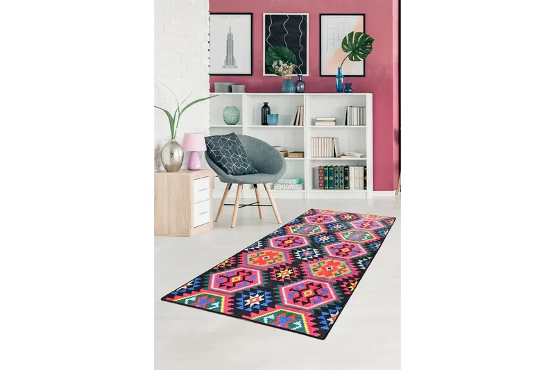 Hall Matte Magic (80 x 200) - Flerfarget/Fløyel - Tekstiler & tepper - Teppe & matte - Utendørs tepper - Dørmatte og entrématte