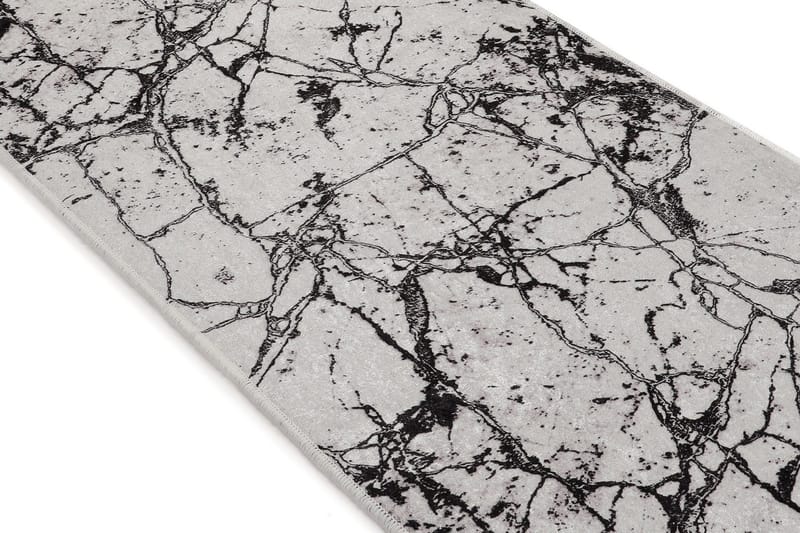 Hall Matte Marmor - Hvit - Hvit/Fløyel - Tekstiler & tepper - Teppe & matte - Utendørs tepper - Dørmatte og entrématte