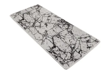 Hall Matte Marmor - Hvit - Hvit/Fløyel - Tekstiler & tepper - Teppe & matte - Utendørs tepper - Dørmatte og entrématte