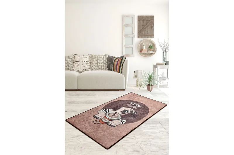 Hall Matte Mopper - Kaffe - Flerfarget/Fløyel - Tekstiler & tepper - Teppe & matte - Utendørs tepper - Dørmatte og entrématte