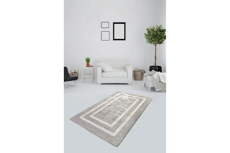 Hall Matte Sølv (80 x 200) - Flerfarget/Fløyel - Tekstiler & tepper - Teppe & matte - Utendørs tepper - Dørmatte og entrématte