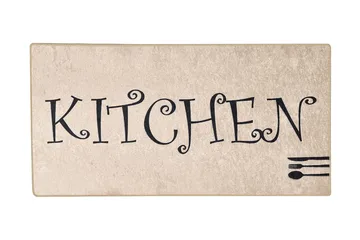 Hall Matte Skje (80 x 200) - Flerfarget/Fløyel - Tekstiler & tepper - Teppe & matte - Utendørs tepper - Dørmatte og entrématte