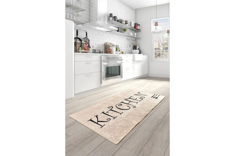 Hall Matte Skje (80 x 200) - Flerfarget/Fløyel - Tekstiler & tepper - Teppe & matte - Utendørs tepper - Dørmatte og entrématte