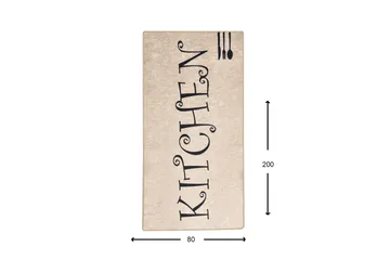 Hall Matte Skje (80 x 200) - Flerfarget/Fløyel - Tekstiler & tepper - Teppe & matte - Utendørs tepper - Dørmatte og entrématte