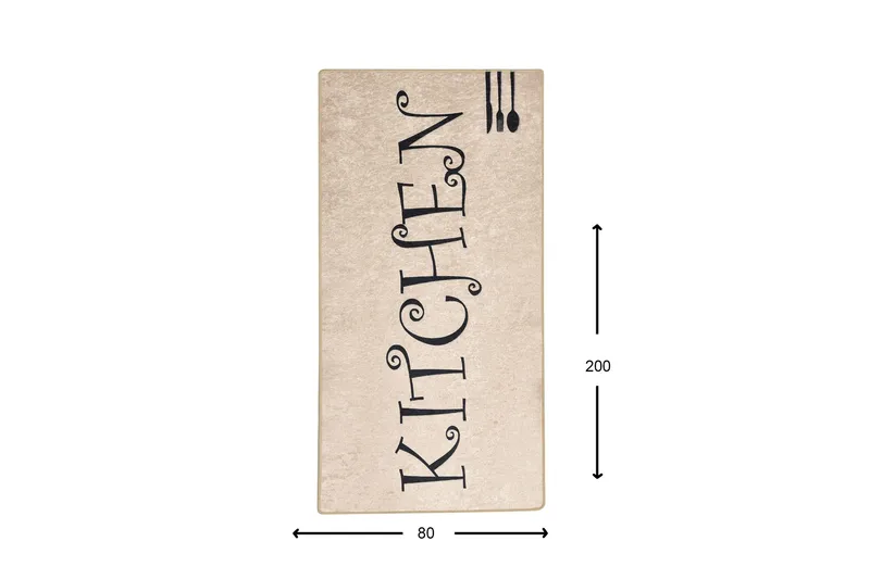 Hall Matte Skje (80 x 200) - Flerfarget/Fløyel - Tekstiler & tepper - Teppe & matte - Utendørs tepper - Dørmatte og entrématte