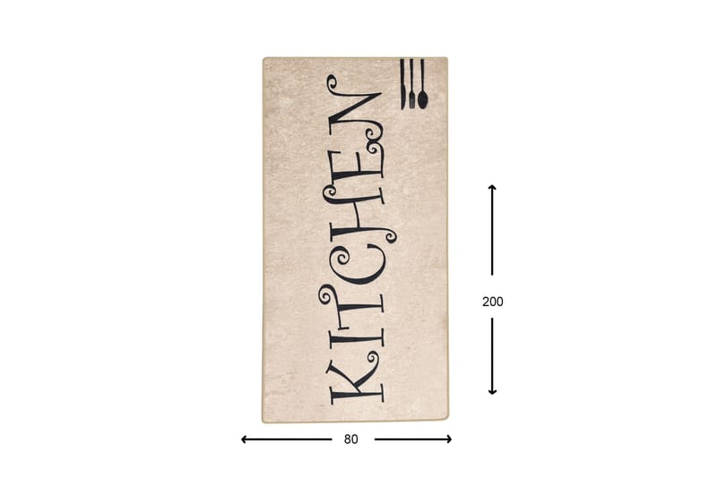 Hall Matte Skje (80 x 200) - Flerfarget/Fløyel - Tekstiler & tepper - Teppe & matte - Utendørs tepper - Dørmatte og entrématte