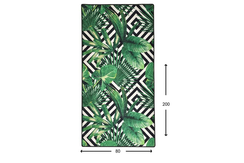 Hall Matte Tropic (80 x 200) - Flerfarget/Fløyel - Tekstiler & tepper - Teppe & matte - Utendørs tepper - Dørmatte og entrématte