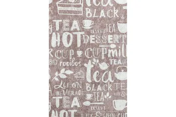 Hall Matte Varmte Te - Beige - Beige/Hvit/Fløyel - Tekstiler & tepper - Teppe & matte - Utendørs tepper - Dørmatte og entrématte