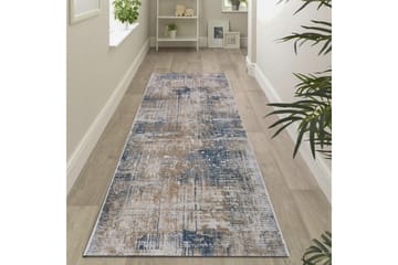 Inngangsmatte Battal 80x200 cm - Blå - Tekstiler & tepper - Teppe & matte - Utendørs tepper - Dørmatte og entrématte