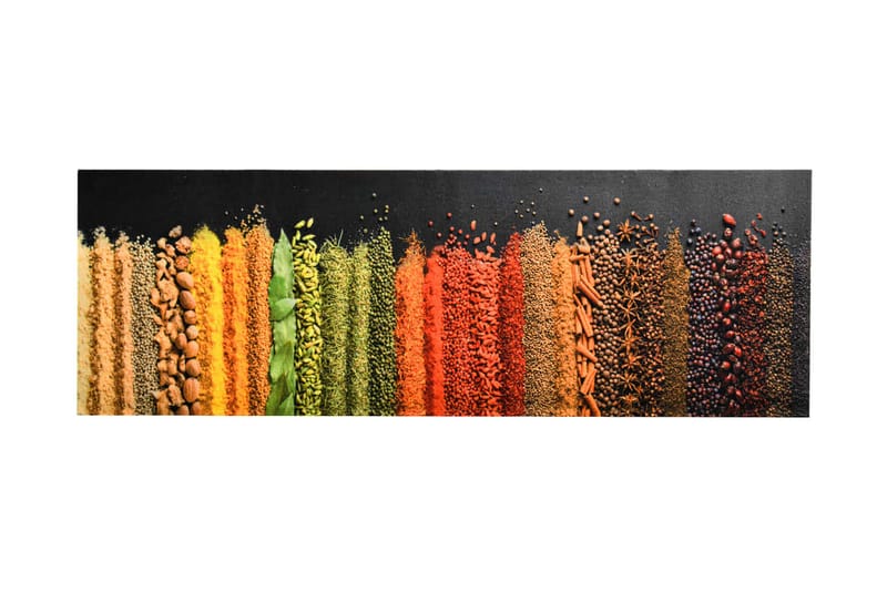Kjøkkenmatte vaskbar Spice 60x180 cm - Flerfarget - Dørmatte og entrématte