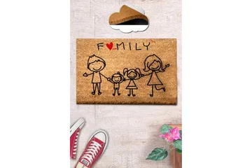 Nazma Dørmatte 40x60 cm Rektangulær - Flerfarget - Tekstiler & tepper - Teppe & matte - Utendørs tepper - Dørmatte og entrématte