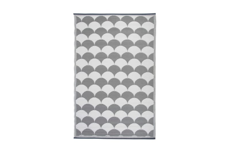 Esschert Design Uteteppe 180x121 cm grå og hvit OC24 - Utendørs tepper - Balkongmatte & terassmatte