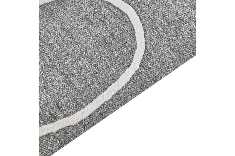 Flatvevd Yavu - Grå, hvit, 140x200 cm - Tekstiler & tepper - Teppe & matte - Utendørs tepper