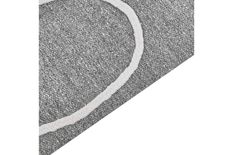 Flatvevd Yavu - Grå, hvit, 140x200 cm - Tekstiler & tepper - Teppe & matte - Utendørs tepper