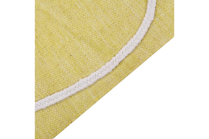 Flatvevd Yavu - Gul, 80x150 cm - Tekstiler & tepper - Teppe & matte - Utendørs tepper