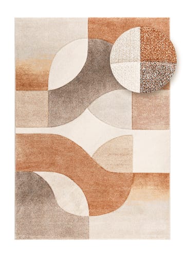 Maskinvevd teppe KM Home Brilliance Shape 140x200 cm Rust - rust - Tekstiler & tepper - Teppe & matte - Utendørs tepper - Plasttepper