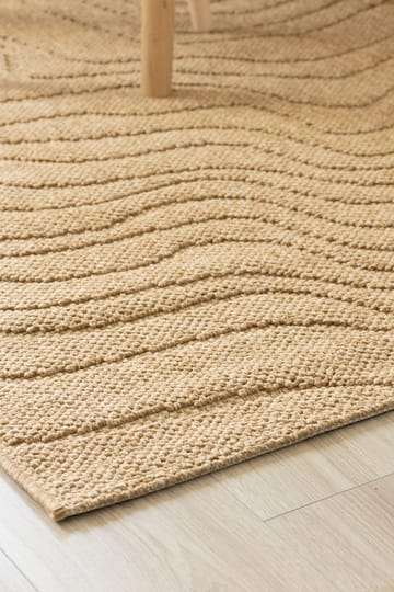 Maskinvevd teppe KM Home Capri Modern 160x230 cm Jute - Jute - Tekstiler & tepper - Teppe & matte - Utendørs tepper