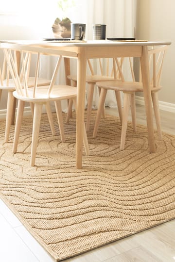 Maskinvevd teppe KM Home Capri Modern 200x290 cm Jute - jute - Tekstiler & tepper - Teppe & matte - Utendørs tepper