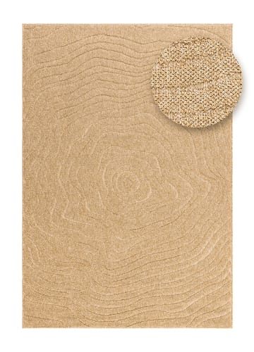 Maskinvevd teppe KM Home Capri Modern 200x290 cm Jute - jute - Tekstiler & tepper - Teppe & matte - Utendørs tepper