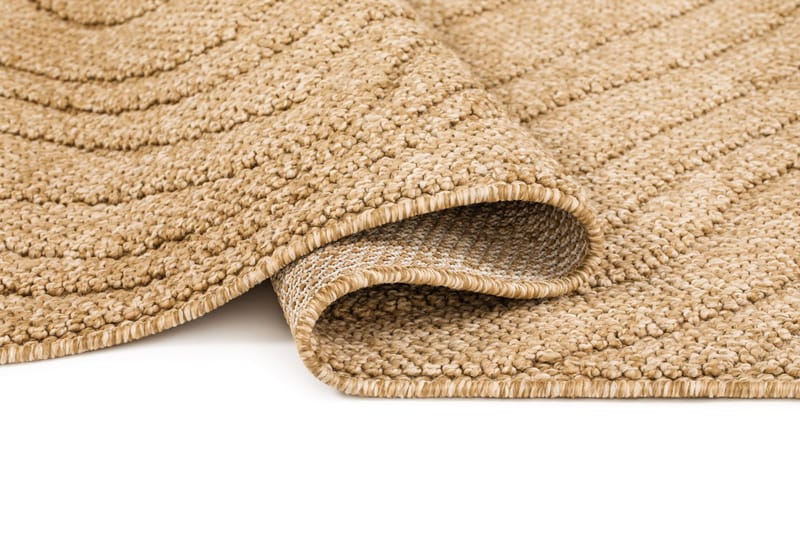 Maskinvevd teppe KM Home Capri Modern 200x290 cm Jute - jute - Tekstiler & tepper - Teppe & matte - Utendørs tepper