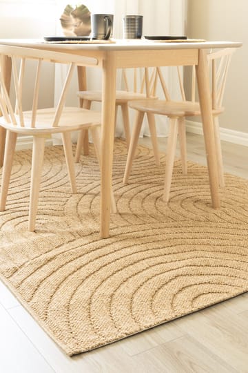 Maskinvevd teppe KM Home Capri Zen 240x340 cm Jute - jute - Tekstiler & tepper - Teppe & matte - Utendørs tepper