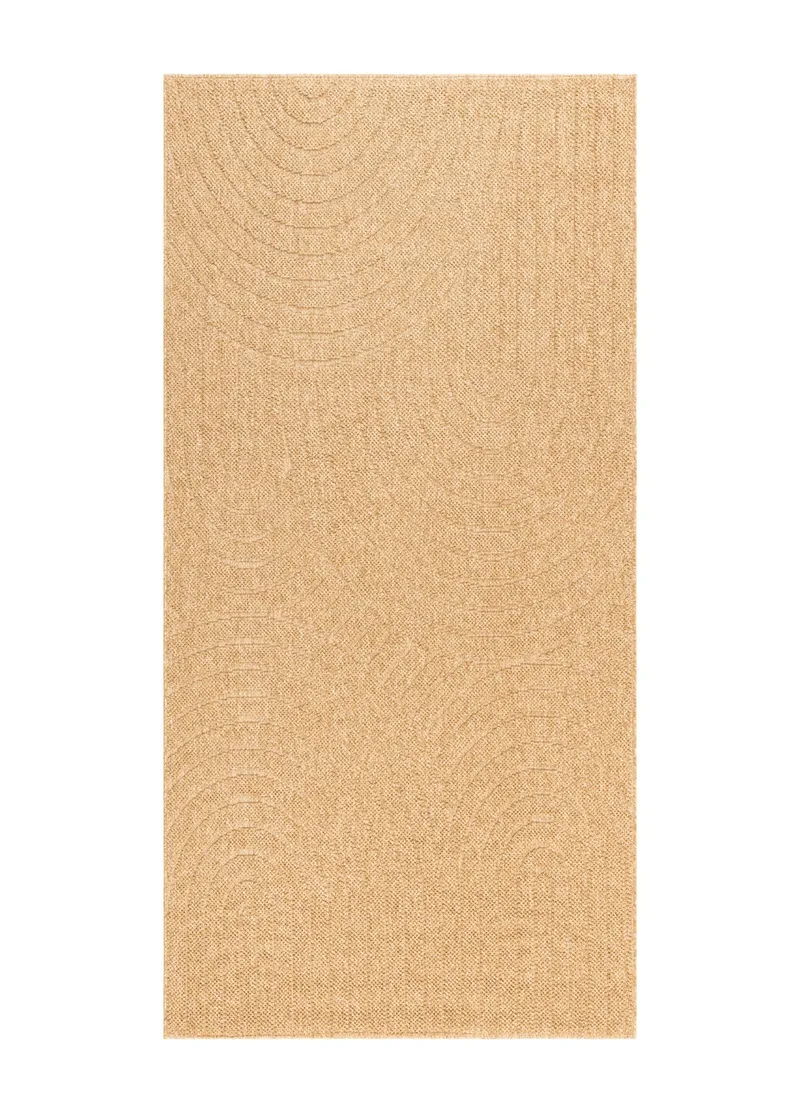 Maskinvevd teppe KM Home Capri Zen 80x150 cm Jute, Jute