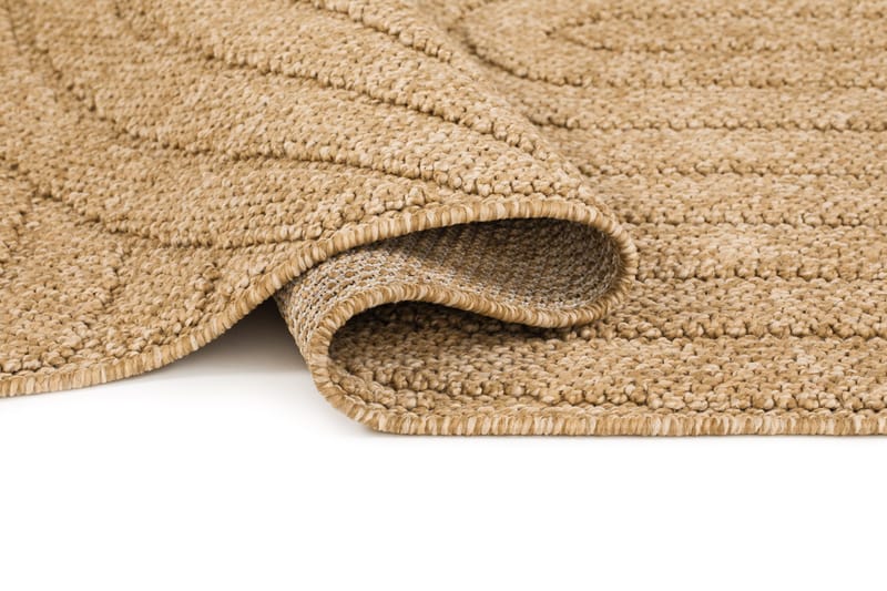 Maskinvevd teppe KM Home Capri Zen 80x250 cm Jute - jute - Tekstiler & tepper - Teppe & matte - Utendørs tepper