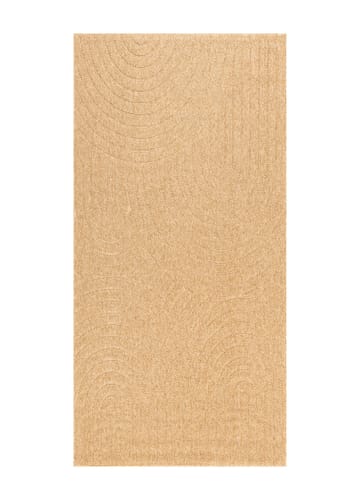 Maskinvevd teppe KM Home Capri Zen 80x250 cm Jute - jute - Tekstiler & tepper - Teppe & matte - Utendørs tepper