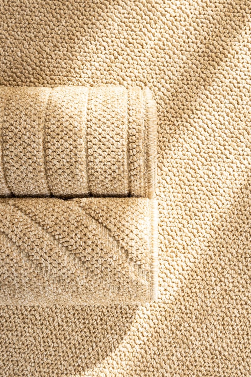 Maskinvevd teppe KM Home Capri Plain 200x290 cm Jute - jute - Tekstiler & tepper - Teppe & matte - Utendørs tepper