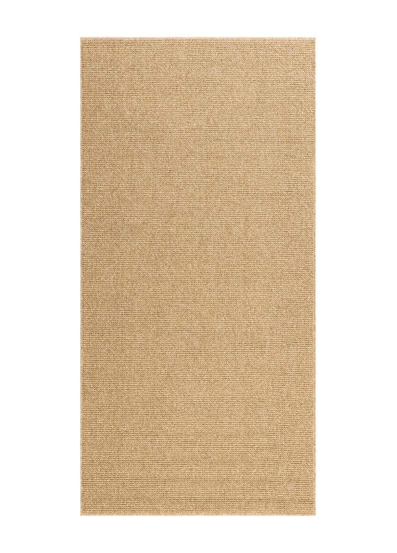 Maskinvevd teppe KM Home Capri Plain 80x250 cm Jute, jute
