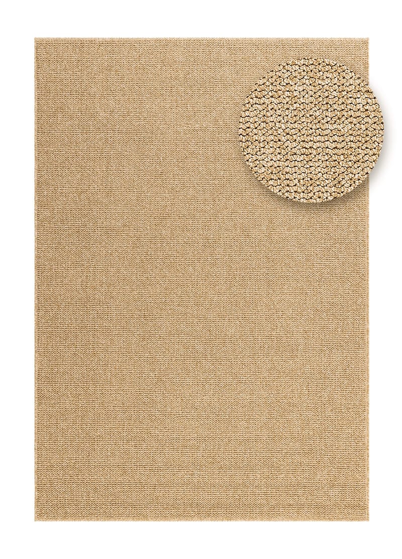 Maskinvevd teppe KM Home Capri Plain 200x290 cm Jute - jute - Tekstiler & tepper - Teppe & matte - Utendørs tepper
