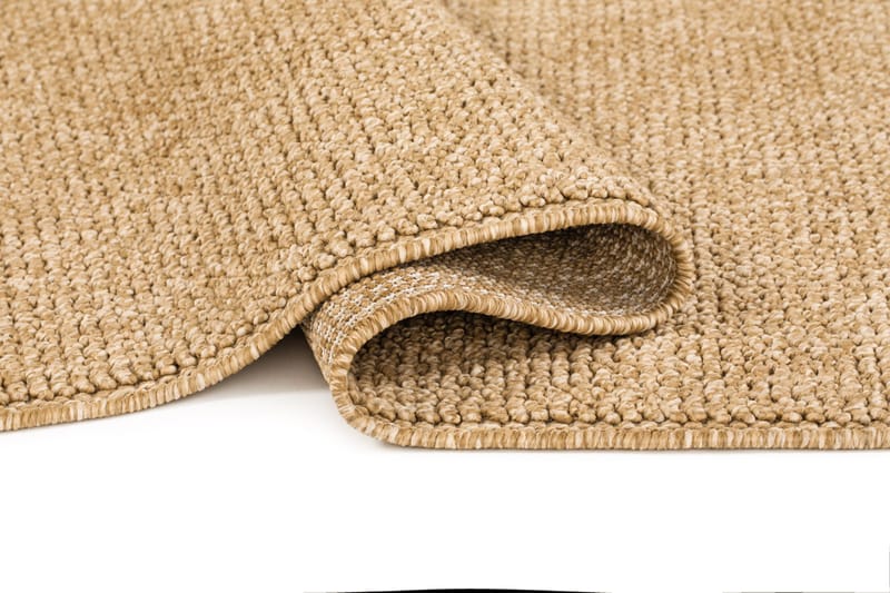 Maskinvevd teppe KM Home Capri Plain 80x250 cm Jute - jute - Tekstiler & tepper - Teppe & matte - Utendørs tepper