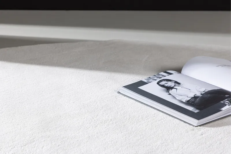 Nixie Plastmatte 200 cm Rund - Hvid - Tekstiler & tepper - Teppe & matte - Utendørs tepper - Plasttepper