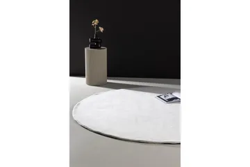 Nixie Plastmatte 200 cm Rund - Hvid - Tekstiler & tepper - Teppe & matte - Utendørs tepper - Plasttepper