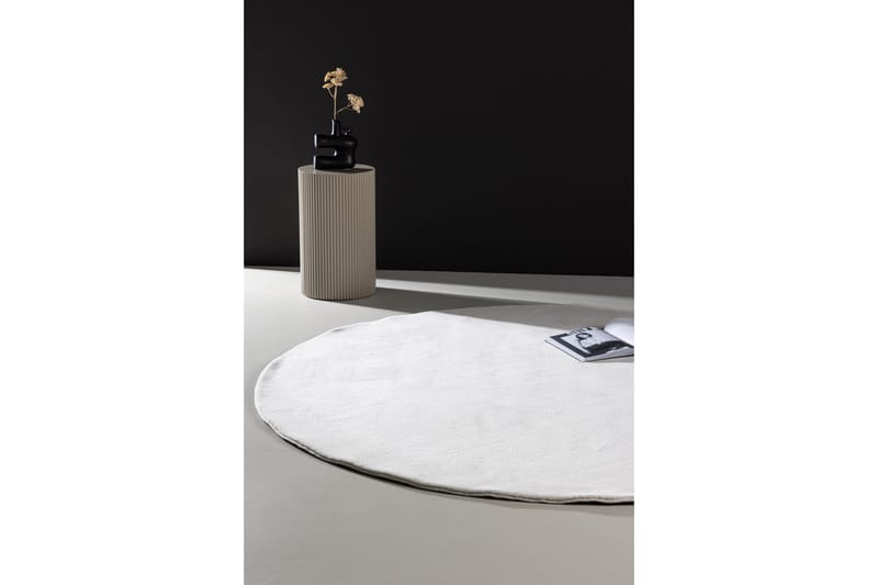 Nixie Plastmatte 200 cm Rund - Hvid - Tekstiler & tepper - Teppe & matte - Utendørs tepper - Plasttepper