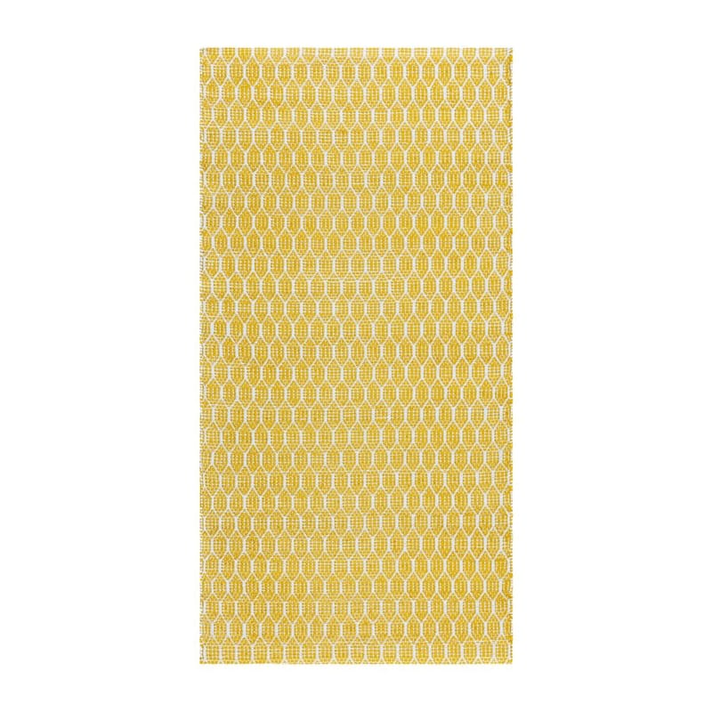 Plastteppe Hilma Link - 150x220 cm, Gul - Tekstiler & tepper - Teppe & matte - Utendørs tepper - Plasttepper