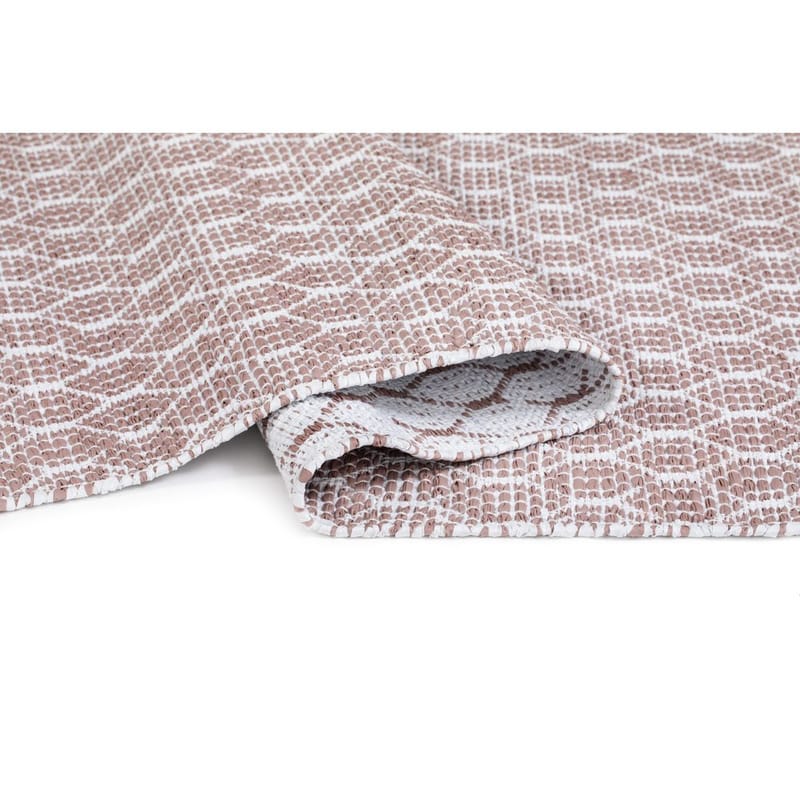 Plastteppe Hilma Link - 150x220 cm, Rosa - Tekstiler & tepper - Teppe & matte - Utendørs tepper - Plasttepper