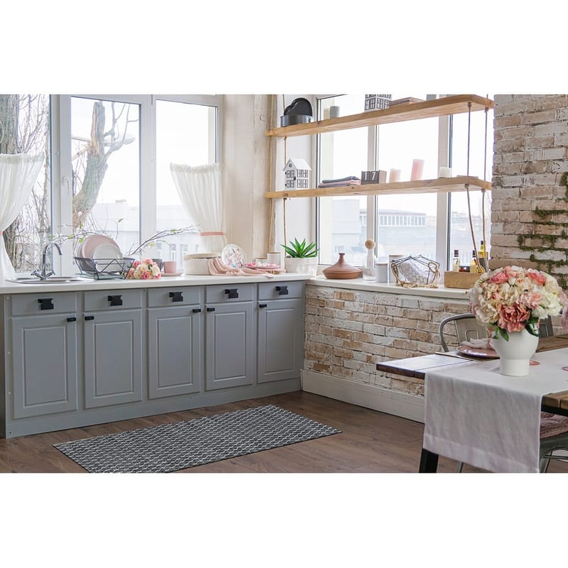 Plastteppe Hilma Link - 70x250 cm, Svart - Tekstiler & tepper - Teppe & matte - Utendørs tepper - Plasttepper